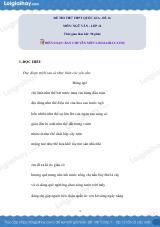 Đề số 16 - Đề thi thử THPT Quốc gia môn Ngữ văn